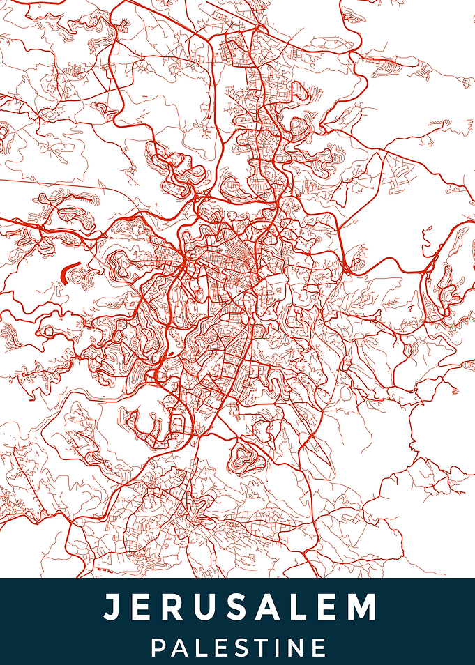 Jerusalem Palestine Map
