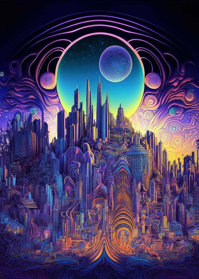 Fantasy Futuristic City