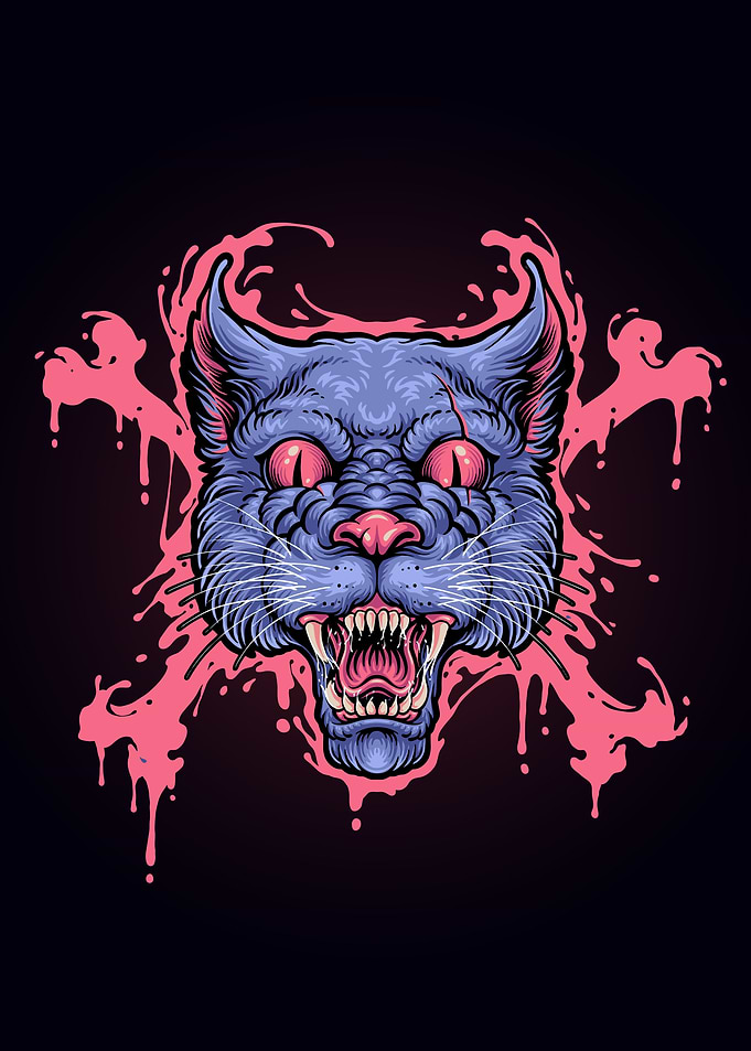 Riot head cat horror