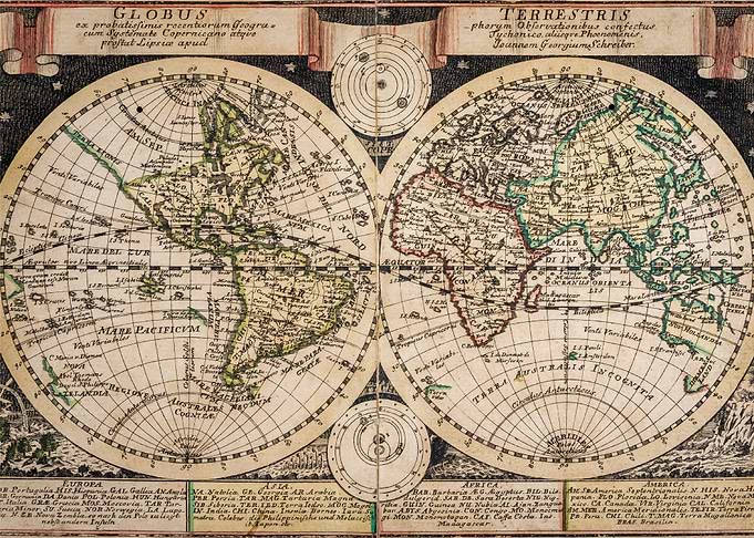 Vintage Map of the World