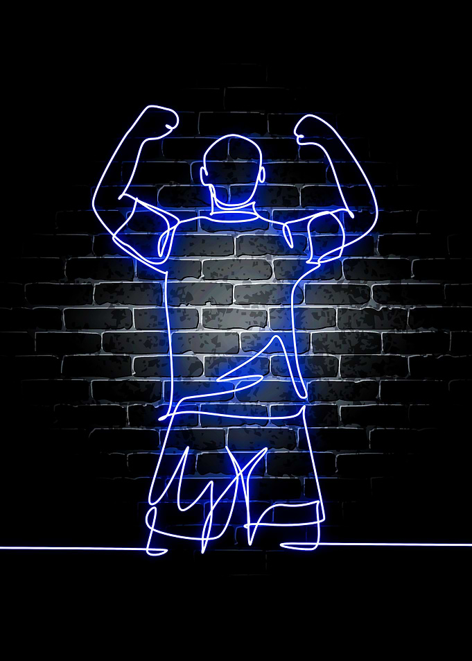 Neon Football Sport