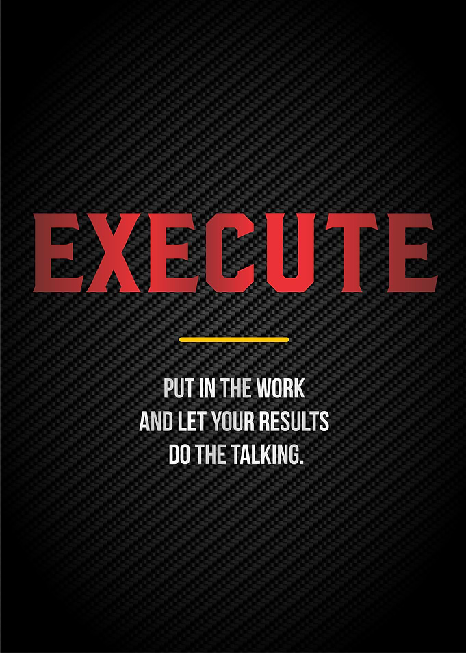 Execute inspiration text