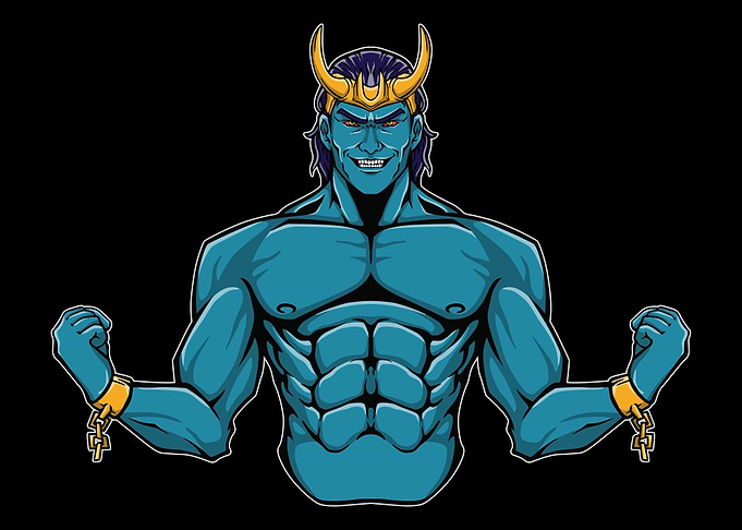 The blue loki halfbody