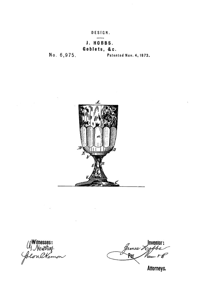 Retro Goblet Cup Patent