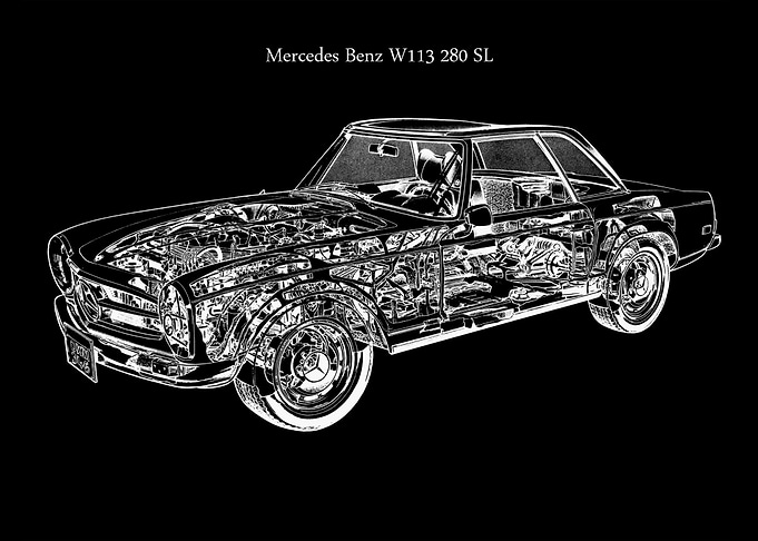 Mercedes Benz W113 280 SL