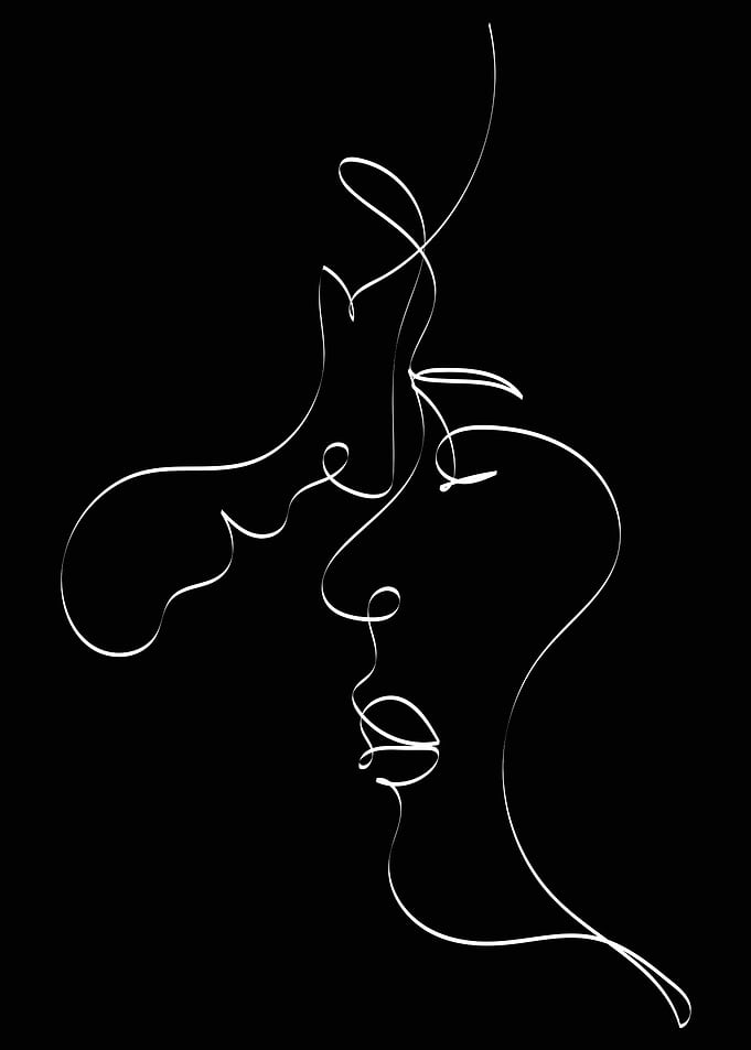 One Line Art Woman