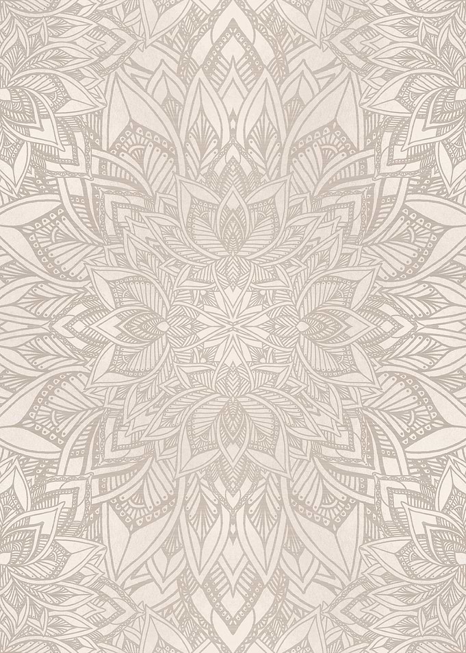 boho geo golden mandala