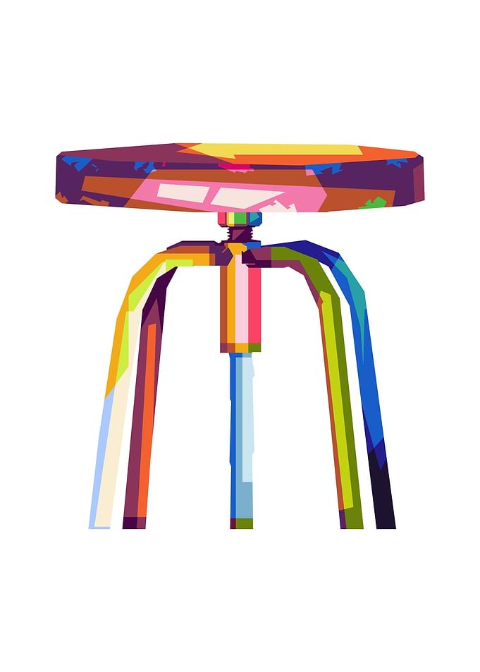 Office chair WPAP Popart
