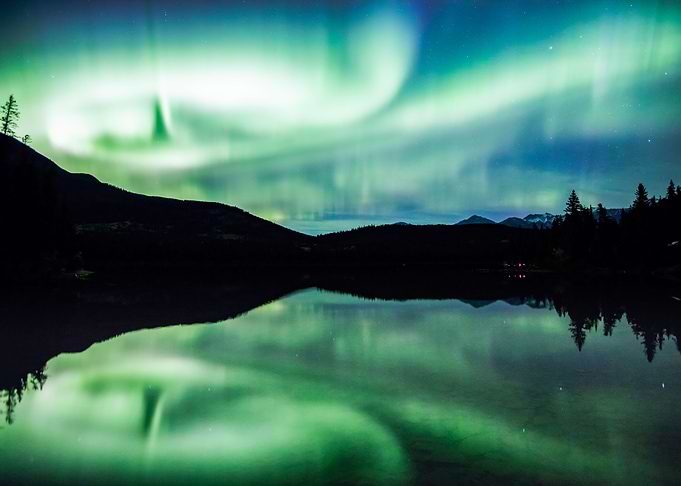 Northern lights in Jasper