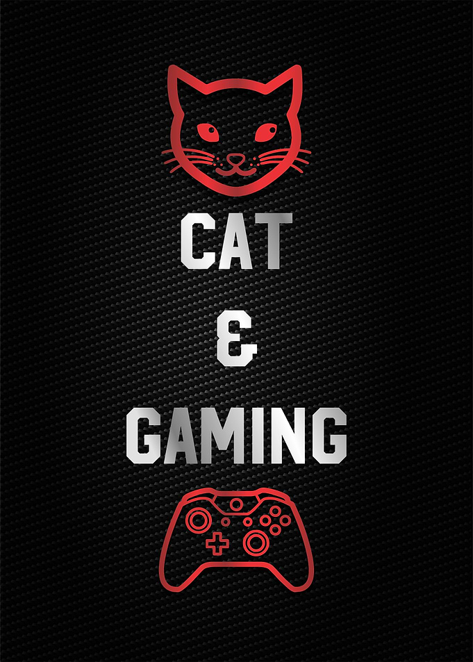 cat and gaming