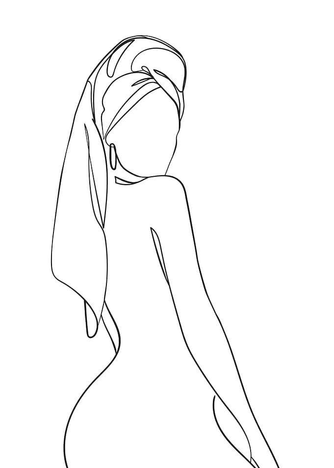Woman with Bath towel