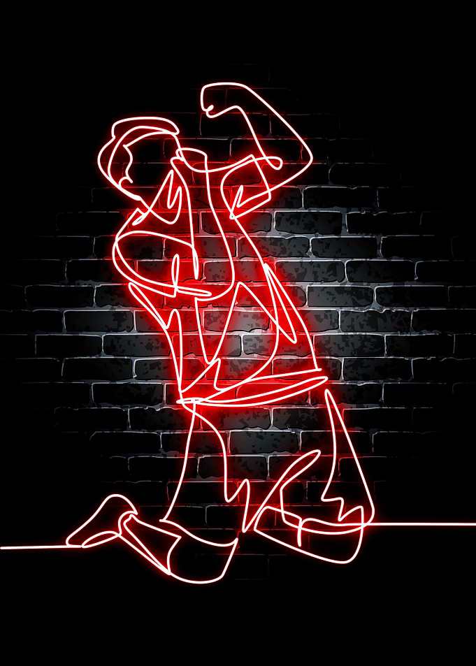 Neon Football Sport