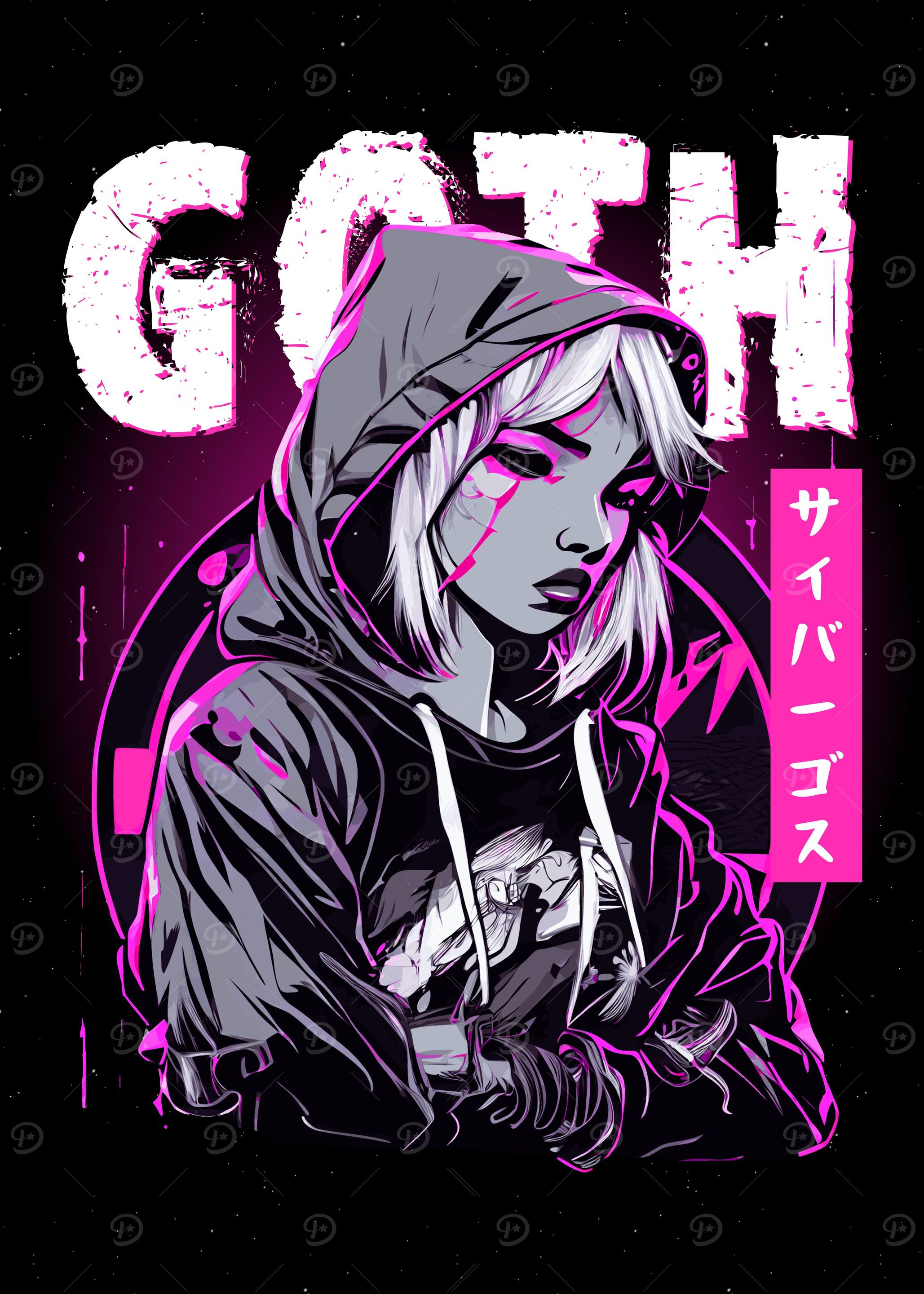 Sad Anime Goth Girl