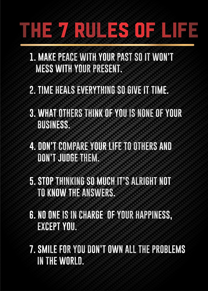 the 7 rules of life