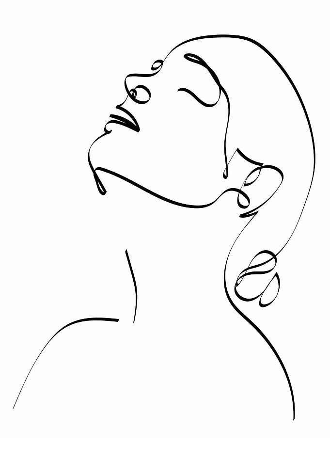 One Line Art Woman