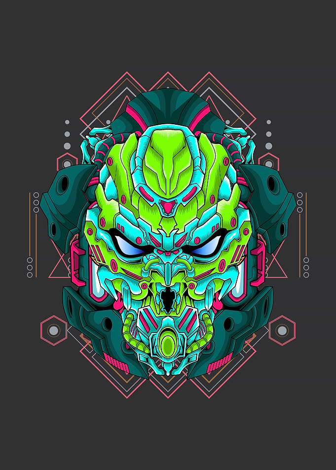 Robot hero head cool