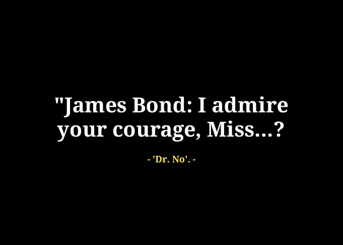 James Bond quotes