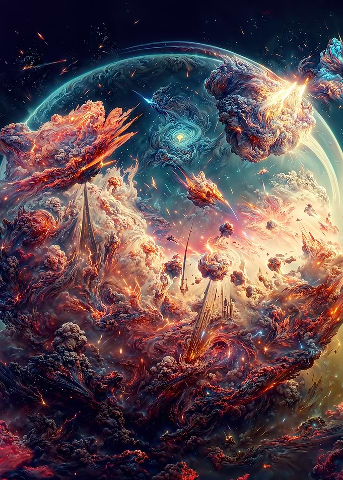 Space Flower Globe