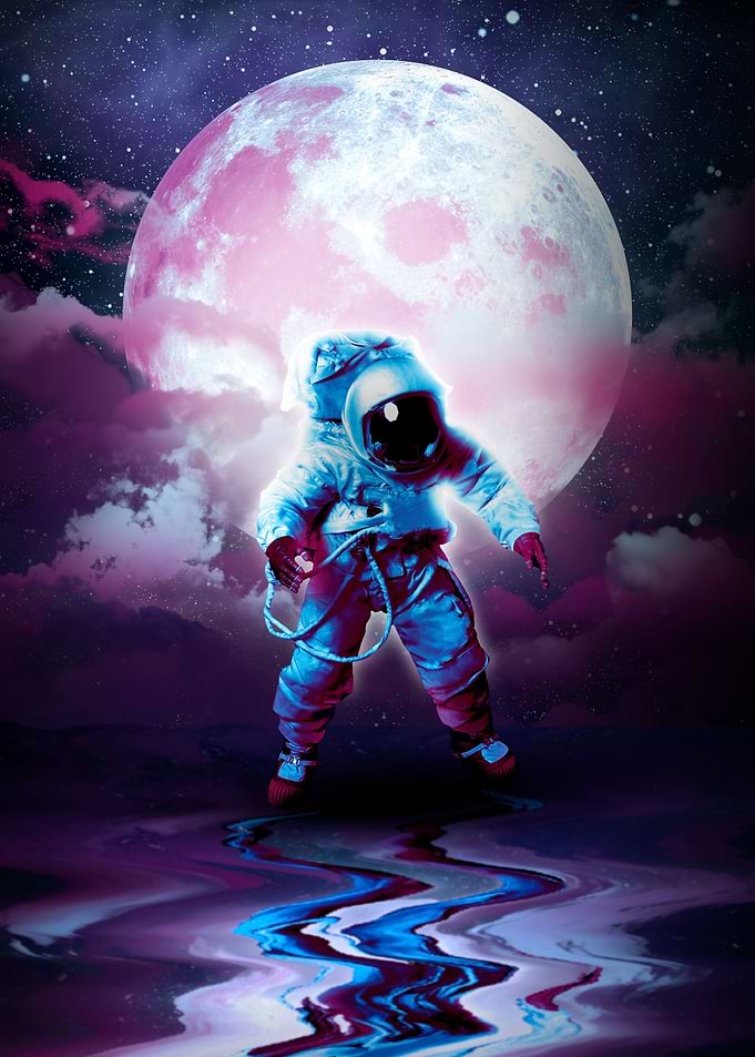 Astronaut Sea Crossing