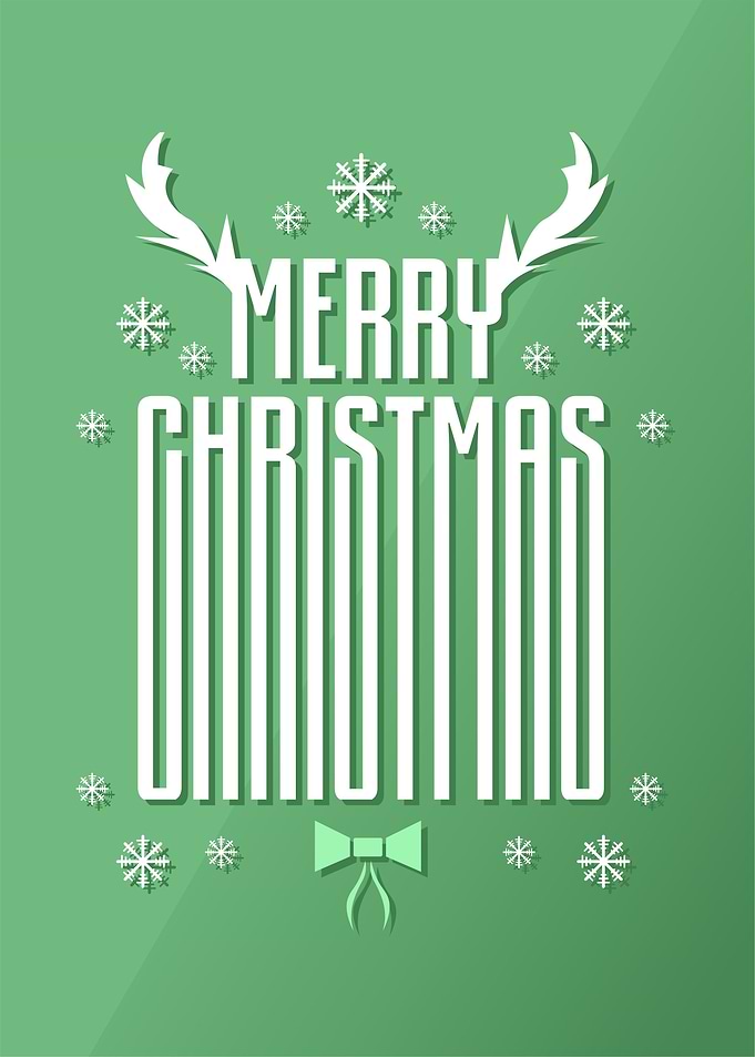 Merry Christmas Green BG