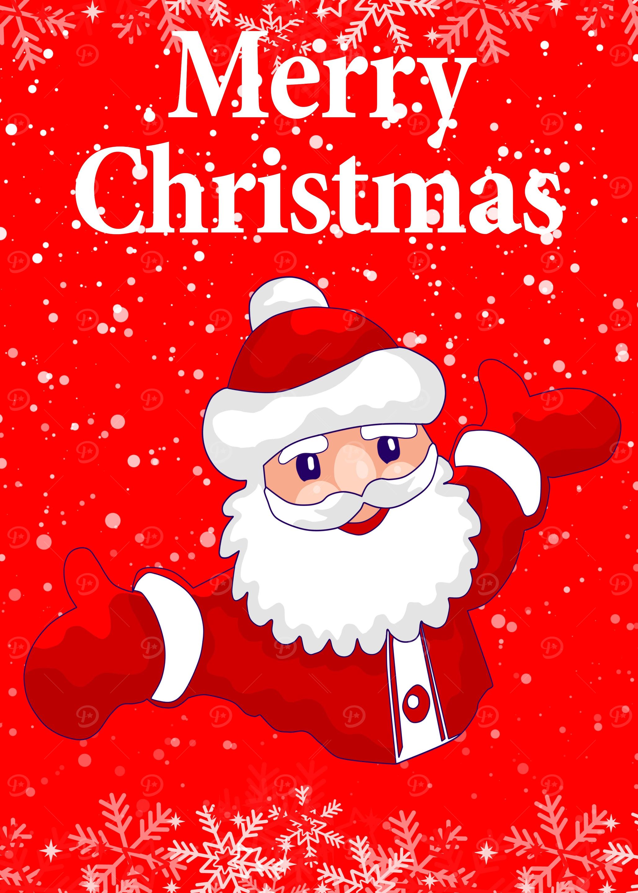 santa claus happy art