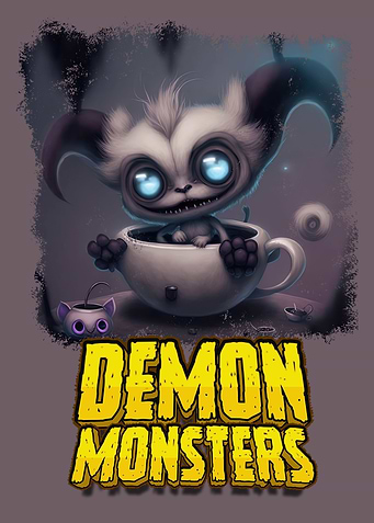 Black White Coffee Monster
