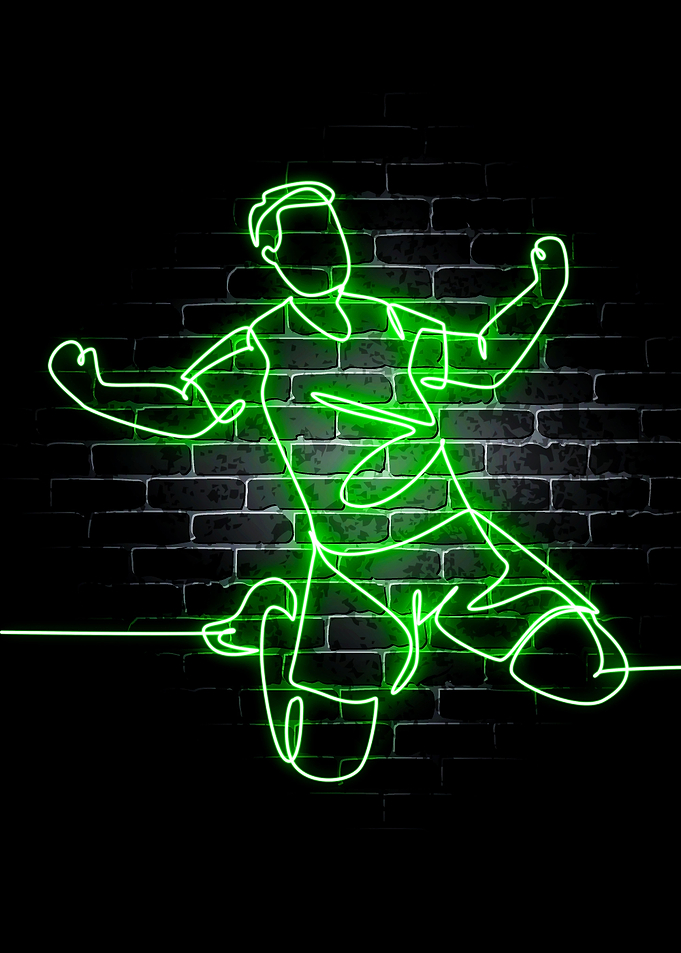 Neon Football Sport