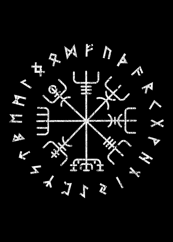 Runes Vegvisir Viking