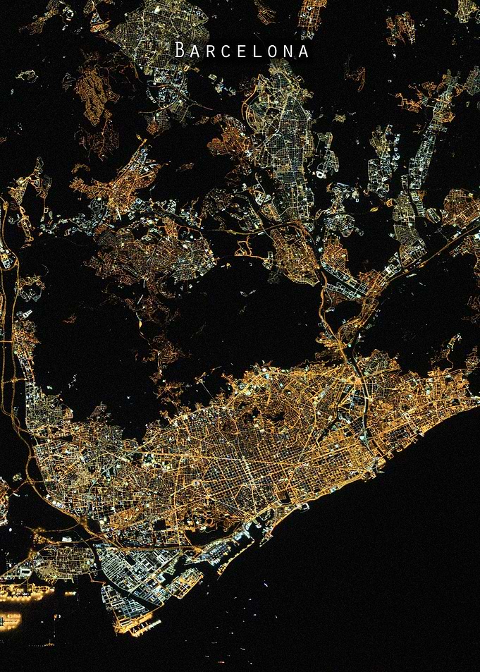 Barcelona at night