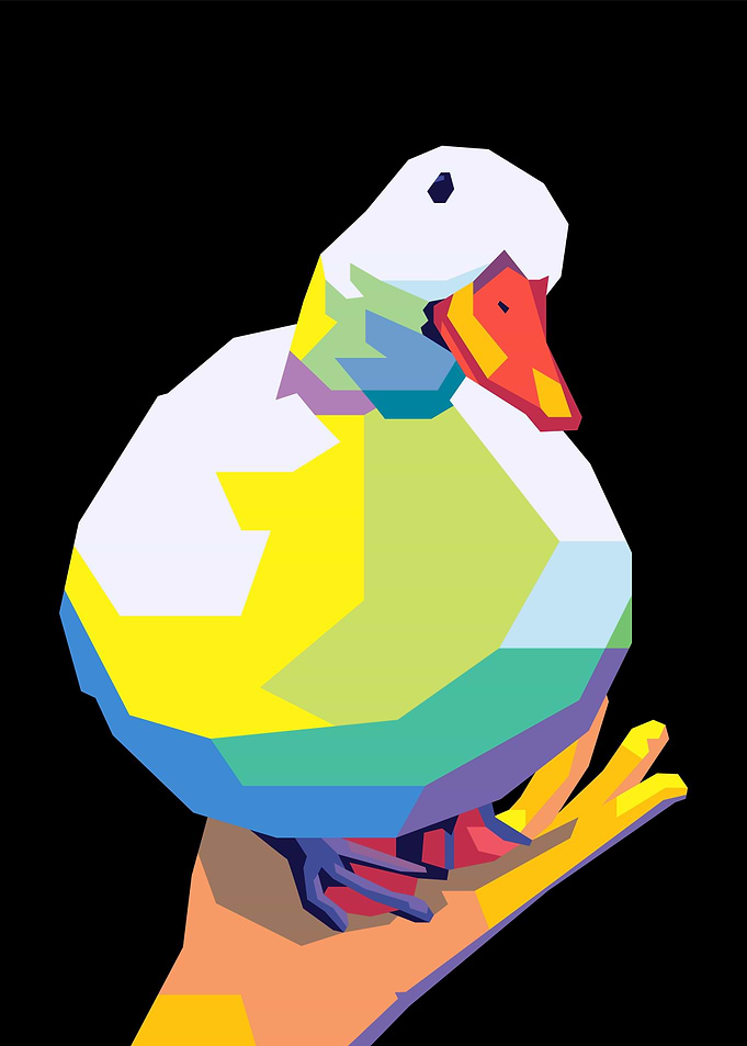 duck on palm meme