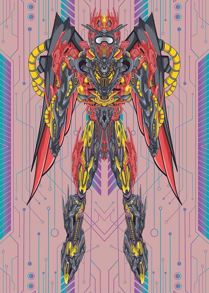 Warrior mecha robot