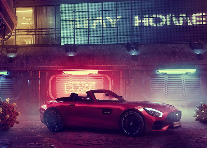 Car Neon Futuristic