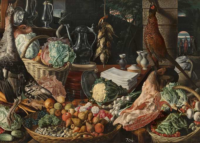 Kitchen Scene with Christ