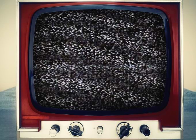 TV vintage static noise cl