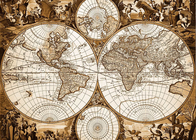 Vintage Map of the World