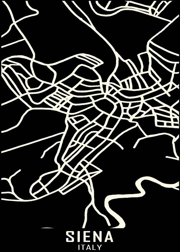Siena Italy City Map