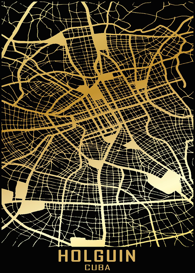Holguin Cuba City Map