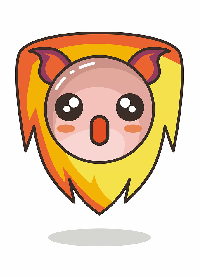 Emoticon Lion Wow Poster