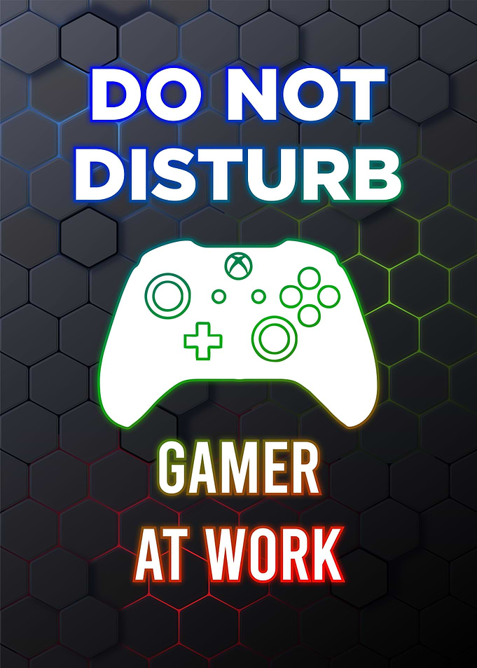 do not disturb gamer work