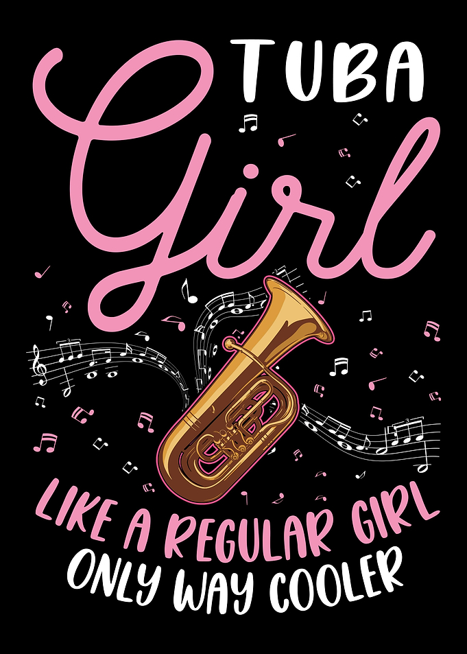 Tuba Girl Tubist Player