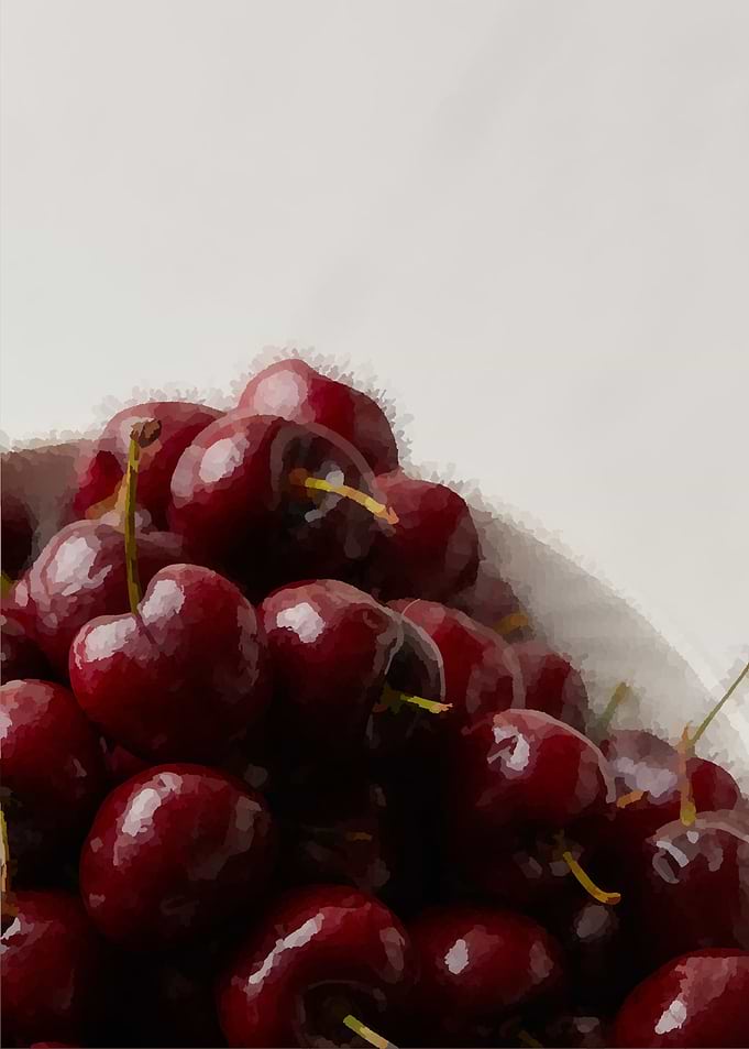 cherries bowl Paintings