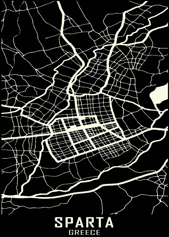Sparta Greece City Map