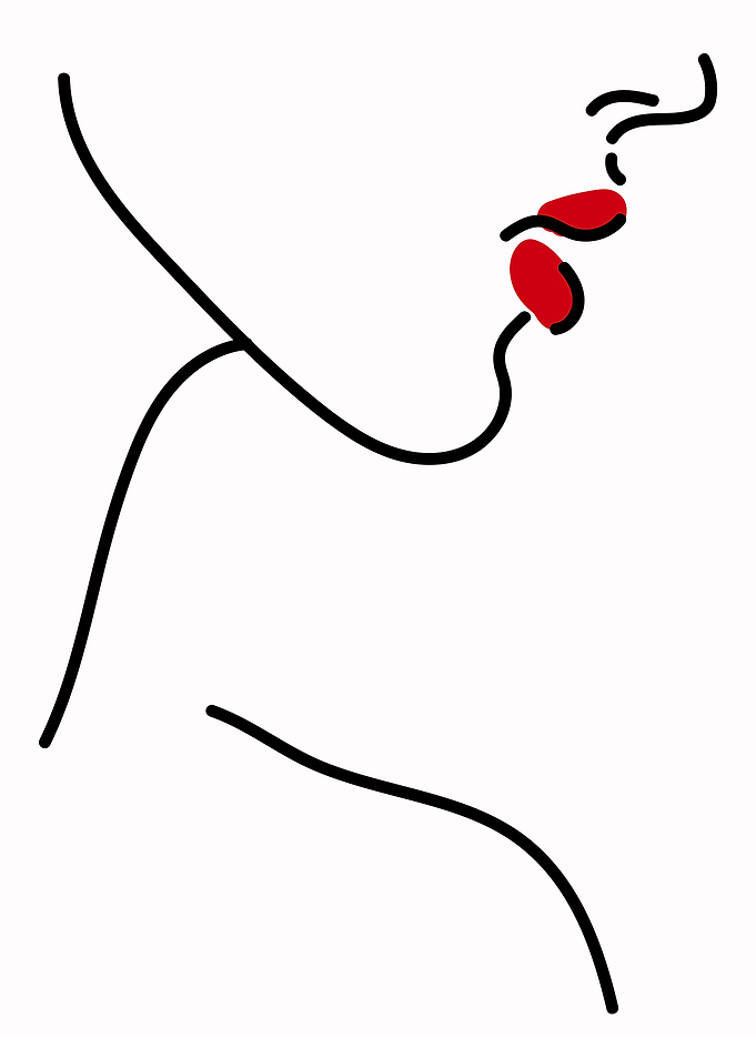 One Line Art Woman