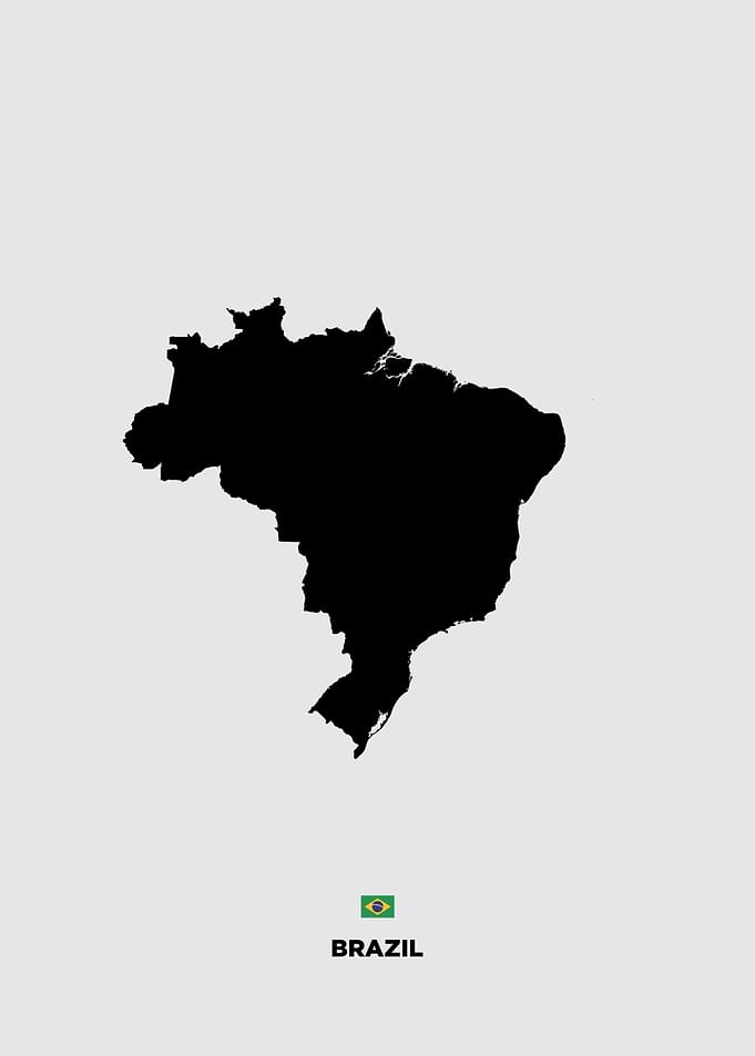 Brazil world maps
