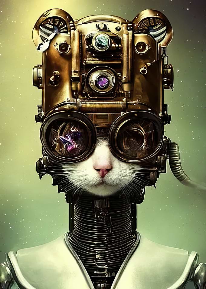 Steam punk cat
