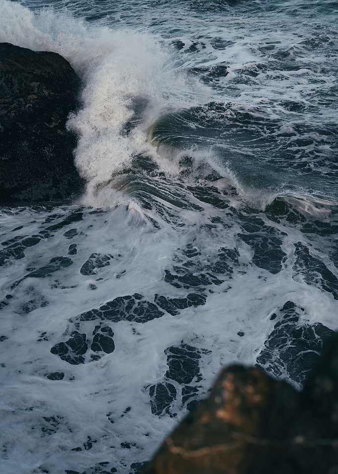 Waves breaking