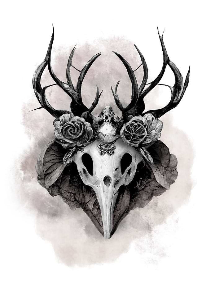 Ritual deer mask