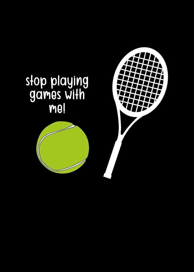 Funny tennis ball