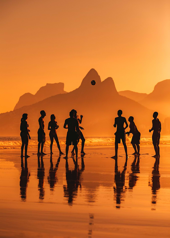 Soccer on the beach