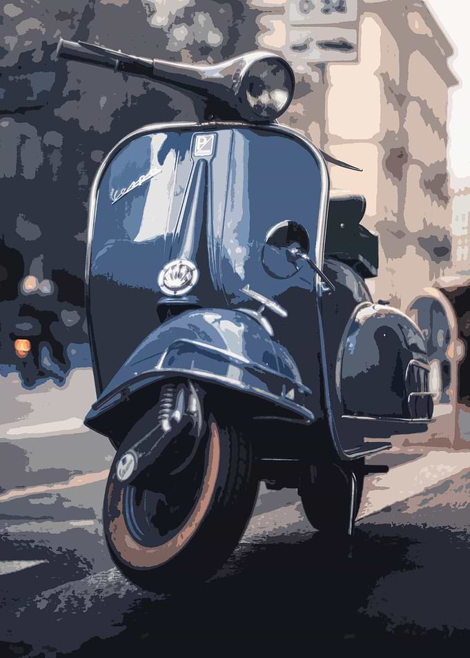 Grey Vespa